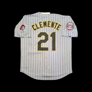 Roberto Clemente Jersey Pittsburg Pirates Stitched NEW With 1973 With HOF Patch!